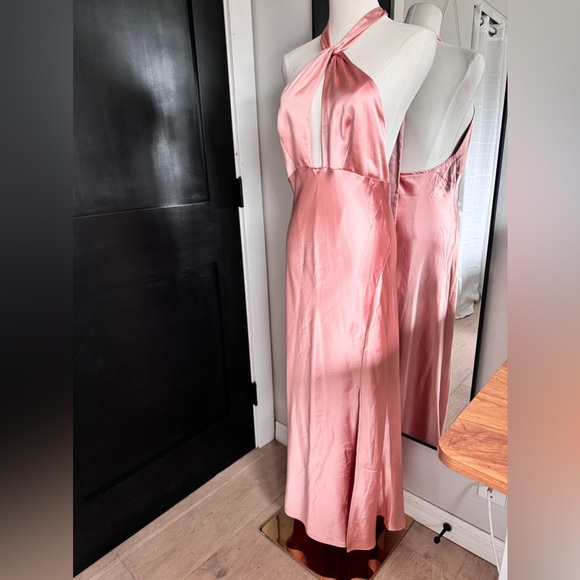 Cantonwalker | Satin High Slit Wedding Guest Formal Maxi Dress | Sz M - Picture 6 of 11